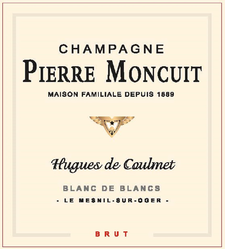Champagne Pierre Moncuit Hugues de Coulmet label